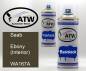 Preview: Saab, Ebony (Interior), WA167A: 400ml Sprühdose + 400ml Klarlack - Set, von ATW Autoteile West.